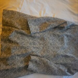 Ellen Kaye Skirt Suit Size 10, Gray/Beige/Olive